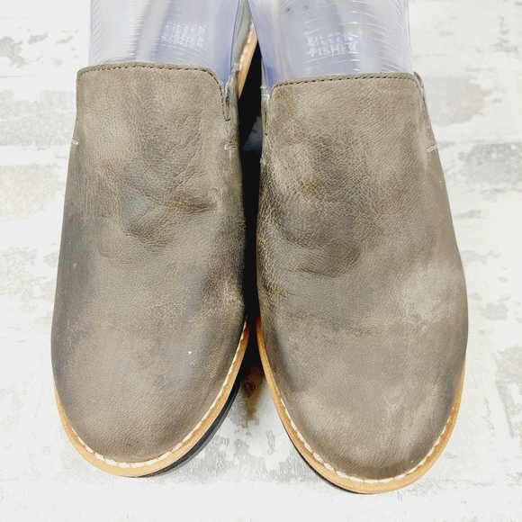 New Eileen Fisher Loti Brown Leather Platform Clogs T588 - Picture 11 of 12